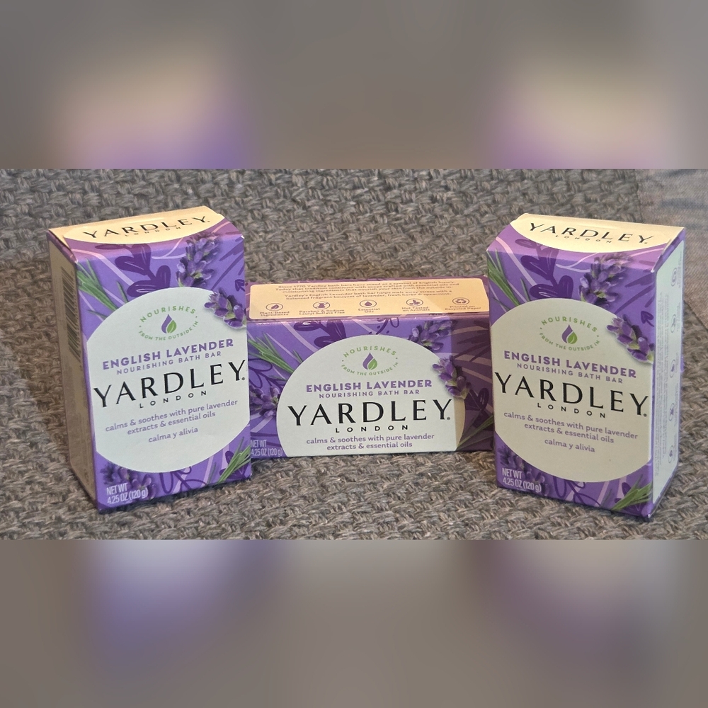 Yardley London Soap Bath Bar English Lavender 4 Oz (Pack Of 3)